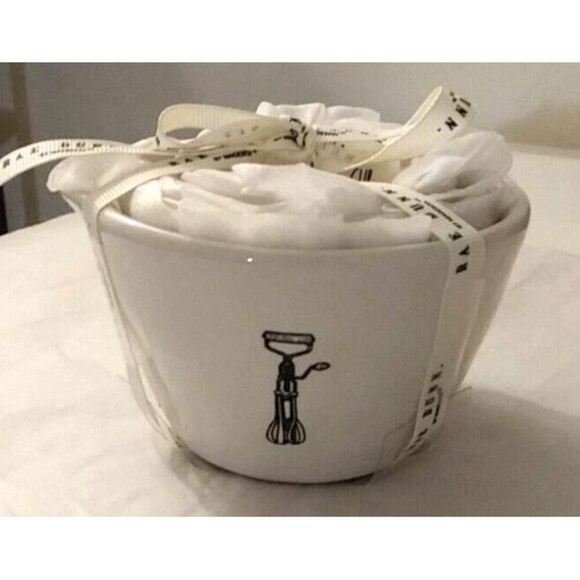 RAE DUNN 4 Piece Set ICON Ceramic Pottery Measuring Cups Magenta NWT - Picture 3 of 9